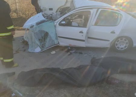دو کشته در تصادف خودروی ۲۰۶ با تریلی در شهرستان دورود