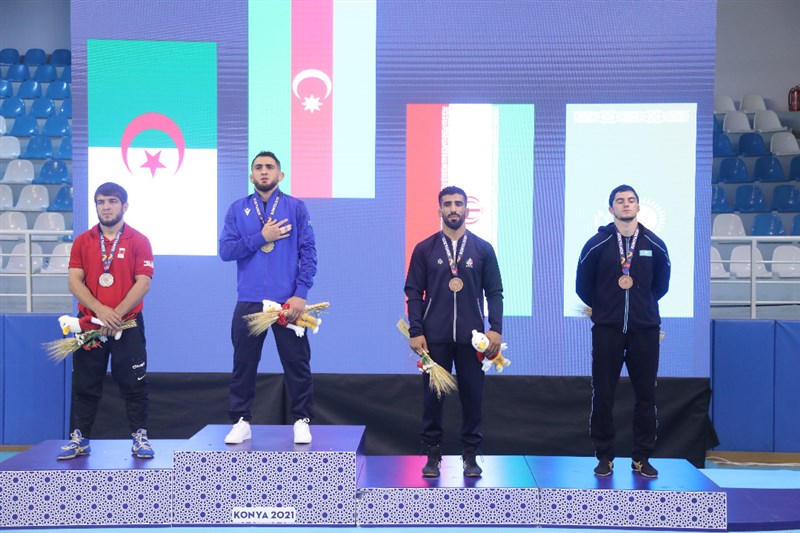 مدال برنز مرتضی قیاسی در رقابت های کشتی آزاد کشورهای اسلامی