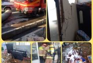 نشت گاز و انفجار، باعث تخریب یک واحد مسکونی در بروجرد شد