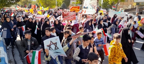 گزارش تصویری راهپیمایی باشکوه ۱۳ آبان دورود